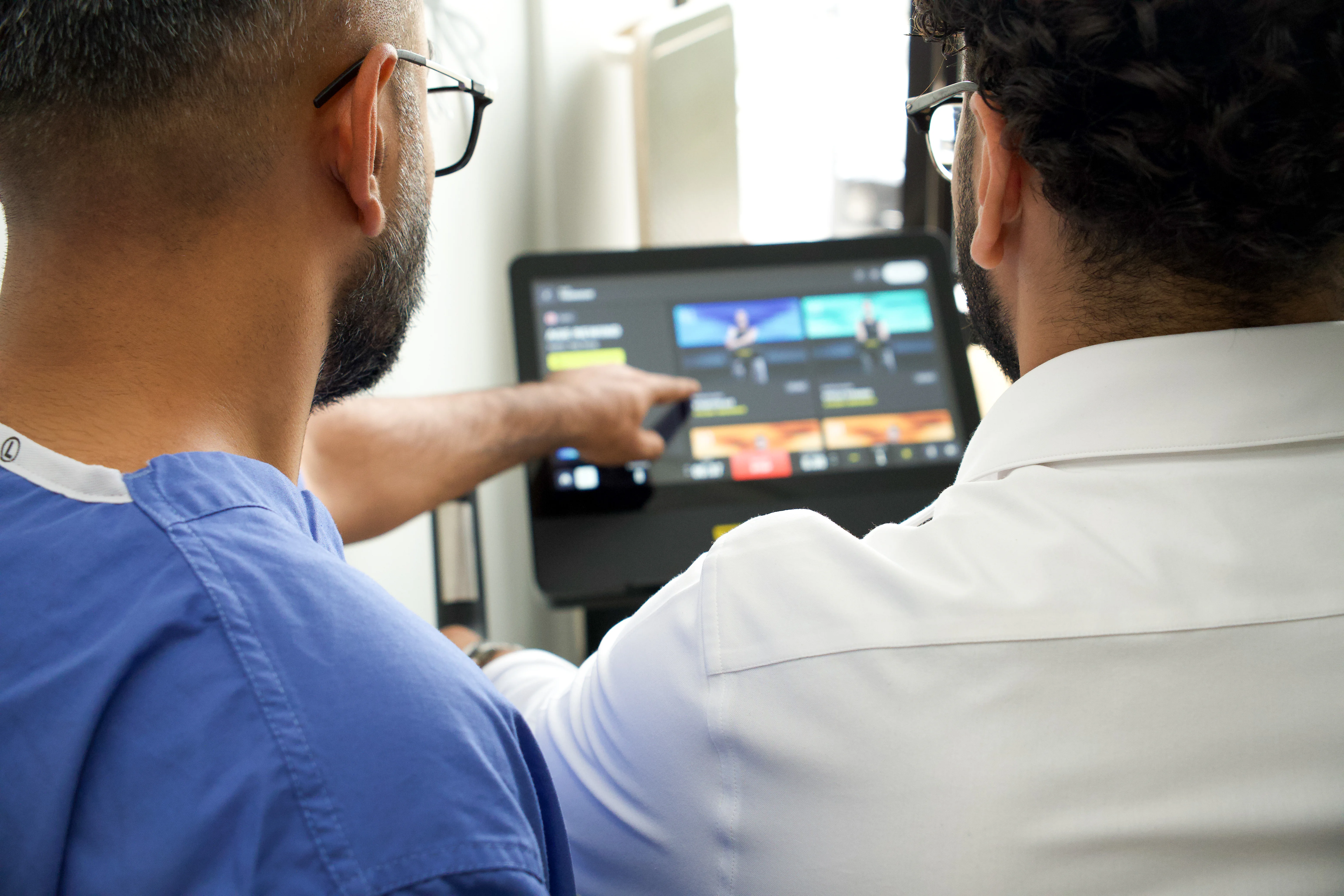 Rehabilitation gym at the LIPS Healthcare Longevity Centre, Battersea Power Station, London — physiotherapy-led recovery and musculoskeletal care