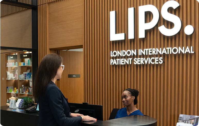 LIPS Healthcare clinic reception (placeholder)